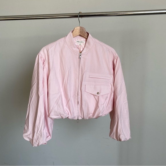 $239 NWT Pink For Love And Lemons “Elanah” Zip Up Jacket Sz X-Small - Picture 6 of 11